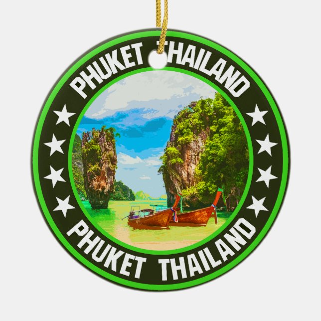 Ornamento De Cerâmica Phuket (Frente)