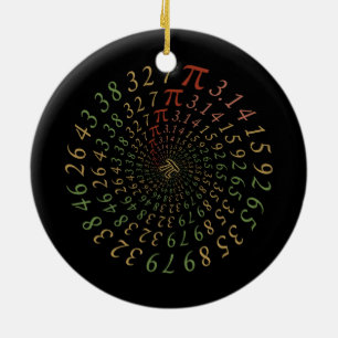 Ornamento De Cerâmica Pi Galaxy Ornament
