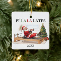 Pi La La Lates Santa Pilates Engraçado Natal