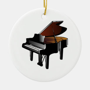 Ornamento De Cerâmica Piano