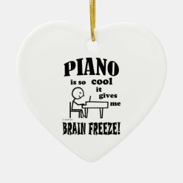 Ornamento De Cerâmica Piano, Congelamento Cerebral