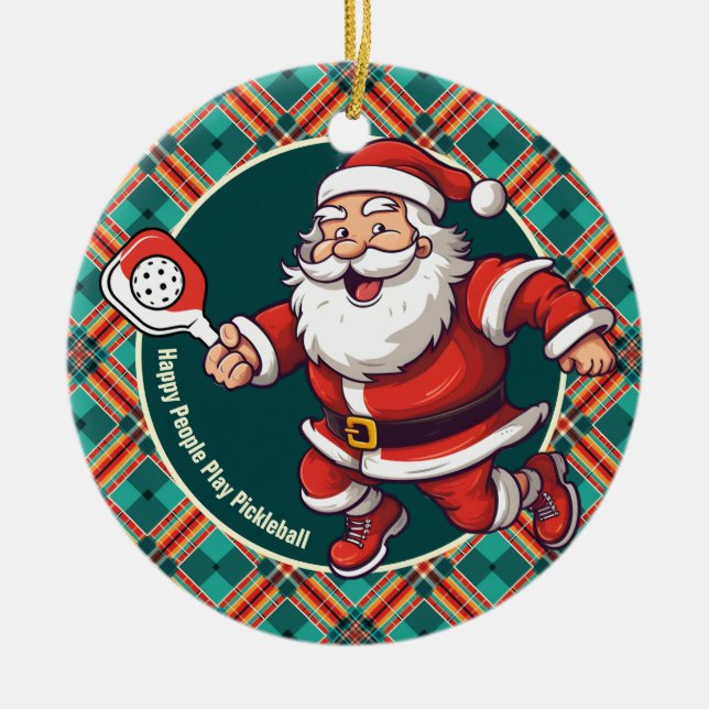 Ornamento De Cerâmica Piceball 🎅 Natal personalizável (Frente)