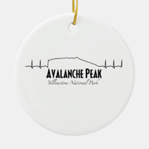 Ornamento De Cerâmica Pico Avalanche, Batimento cardíaco de Yellowstone.
