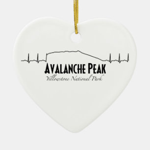 Ornamento De Cerâmica Pico Avalanche, Batimento cardíaco de Yellowstone.