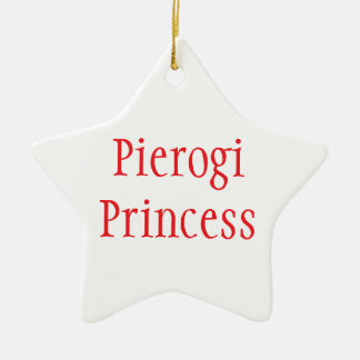 Ornamento De Cerâmica "Pierogi Princess - Feliz Natal 2024"