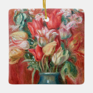 Ornamento De Cerâmica Pierre-Auguste Renoir - Buquê de Tulipas
