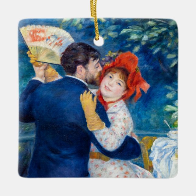 Ornamento De Cerâmica Pierre-Auguste Renoir - Dança do País (Frente)