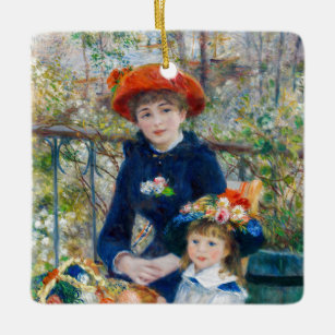 Ornamento De Cerâmica Pierre-Auguste Renoir - Duas irmãs no Terrace
