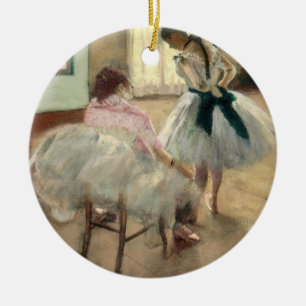 Ornamento De Cerâmica Pierre um Renoir a lição de dança