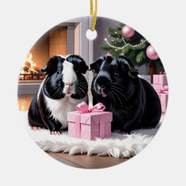 Ornamento De Cerâmica Pigres-guineenses e presentes no Natal