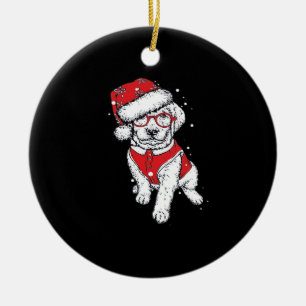 Ornamento De Cerâmica Pijamas de Natal de Cachorro Engraçado Presente pa