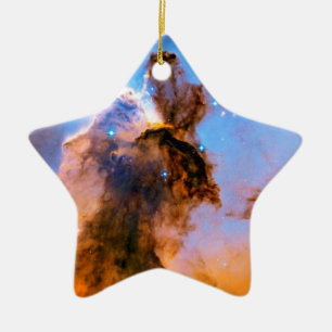 Ornamento De Cerâmica Pilar Estelar da Nebulosa da Águia NASA Foto Espac