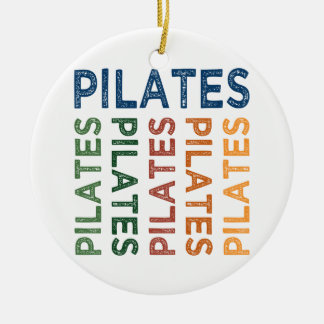 Ornamento De Cerâmica Pilates Bonitos Coloridos