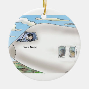 Ornamento De Cerâmica Piloto, anúncio publicitário - fêmea