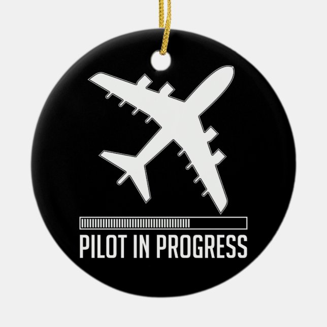 Ornamento De Cerâmica Piloto em andamento (Frente)
