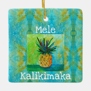 Ornamento De Cerâmica Pineapple Christmas Ornament
