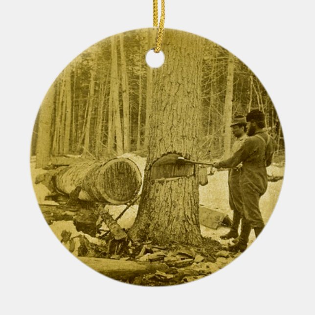 Ornamento De Cerâmica Pineries de irmãos Saginaw MI de Michigan (Frente)