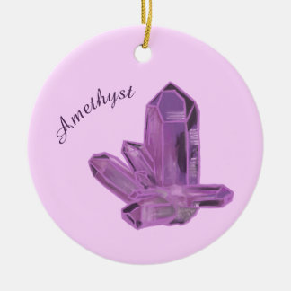 Ornamento De Cerâmica Pingente de Cristal de Ametista – Proteção & Calma