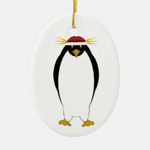 Ornamento De Cerâmica Pinguim