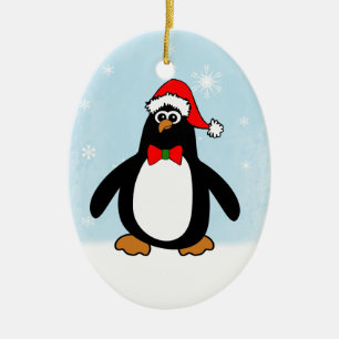 Ornamento De Cerâmica Pinguim Natal
