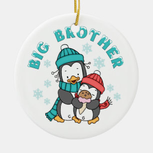 Ornamento De Cerâmica Pinguim Winter Big Brother