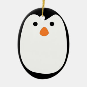 Ornamento De Cerâmica Pinguins