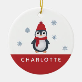 Ornamento De Cerâmica Pinguins Cutes Pássaros De Inverno Animais Árctico