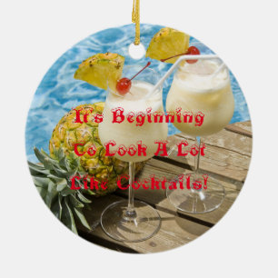 Ornamento De Cerâmica pinhão-colada