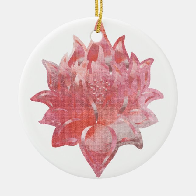ORNAMENTO DE CERÂMICA PINK LOTUS (Frente)