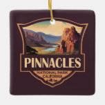 Ornamento De Cerâmica Pinnacle National Park Illustration Viagem Art<br><div class="desc">Pinnacle vetor trabalho de arte design. O parque é um parque nacional americano que protege uma área montanhosa localizada a leste do Vale de Salinas,  na Califórnia Central.</div>