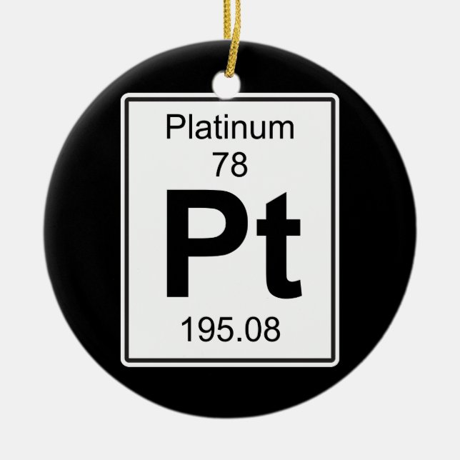Ornamento De Cerâmica Pinta - Platina (Frente)
