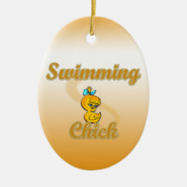 Ornamento De Cerâmica Pintinho