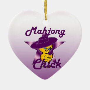 Ornamento De Cerâmica Pintinho #9 de Mahjong