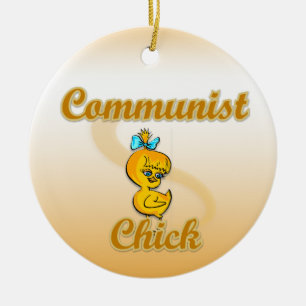 Ornamento De Cerâmica Pintinho comunista
