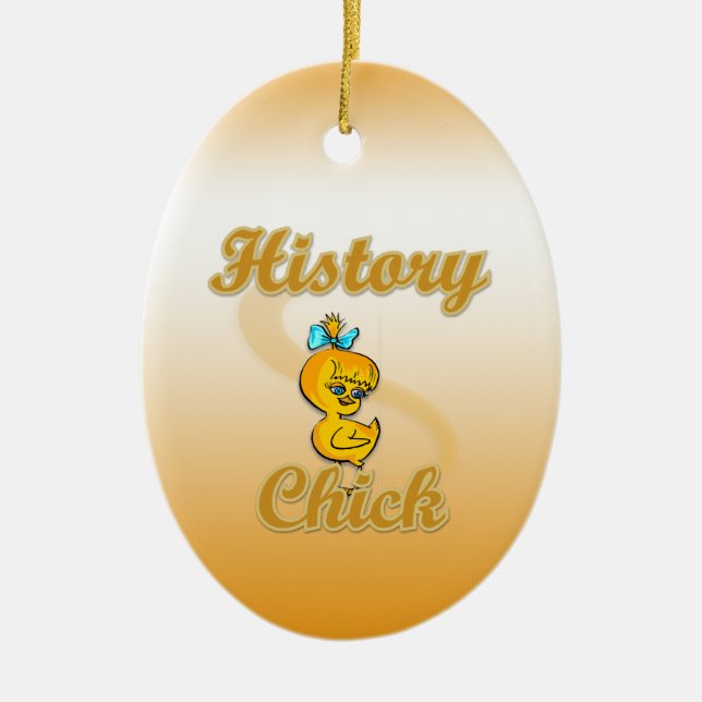 Ornamento De Cerâmica Pintinho do Histórico (Frente)