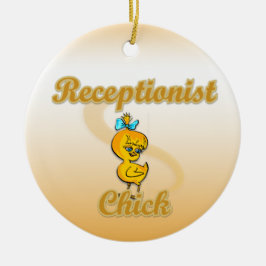 Ornamento De Cerâmica Pintinho recepcionista
