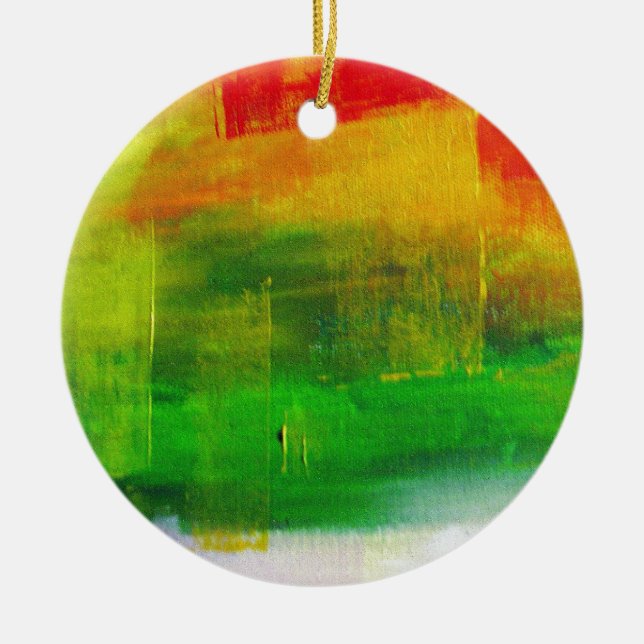 Ornamento De Cerâmica pintura abstrato (Frente)