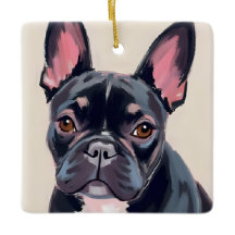 Pintura de animal de estimação aquarela do cão Bul