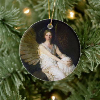 Ornamento De Cerâmica Pintura de Anjo de Abbott Handerson Thayer Antiga