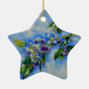 Ornamento De Cerâmica Pintura de aquarela