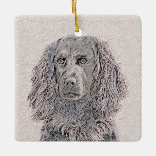 Ornamento De Cerâmica Pintura de Boykin Spaniel - Arte de Cachorro Origi