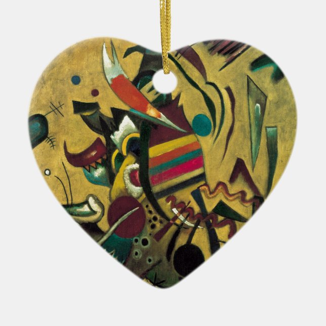 Ornamento De Cerâmica Pintura de Canvas de Pontos Kandinsky (Frente)