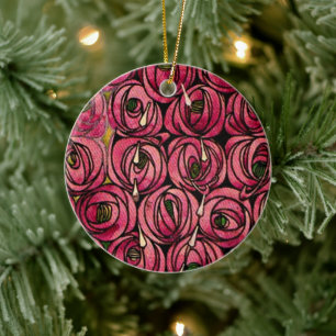 Ornamento De Cerâmica pintura de Charles Mackintosh, Rosas,