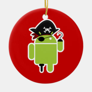 Ornamento De Cerâmica Piratas contra Ninjas