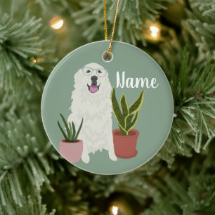 Ornamento De Cerâmica Pirenéus de Excelente personalizáveis