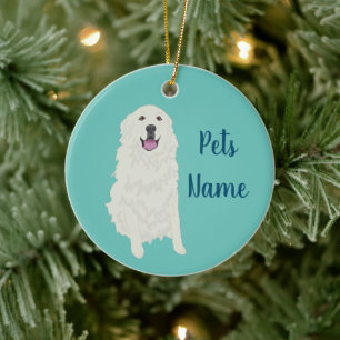 Ornamento De Cerâmica Pirenéus Excelentes Personalizados
