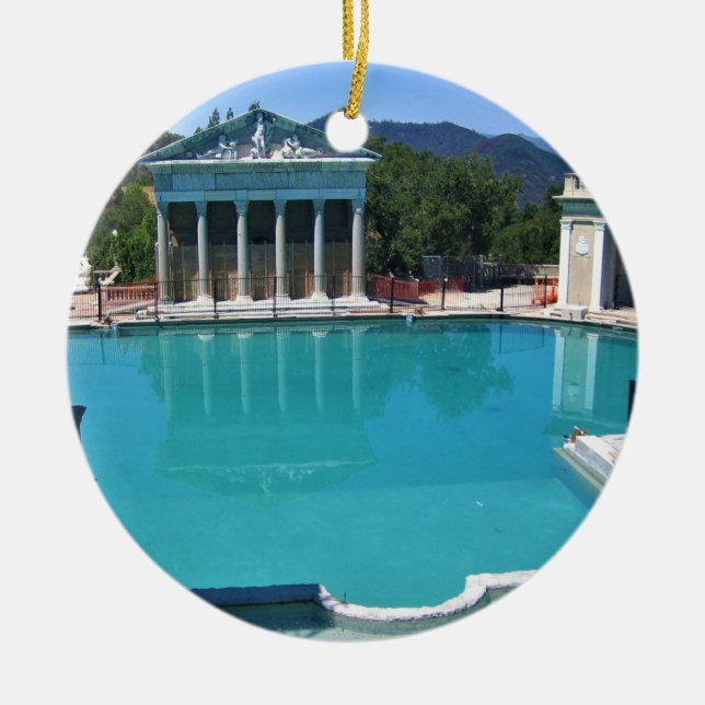 Ornamento De Cerâmica Piscina de Netuno no Castelo de Hearst, San Simeon (Frente)