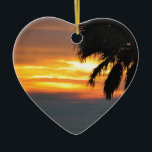 Ornamento De Cerâmica Pismo Beach<br><div class="desc">Ornamento cardíaco</div>