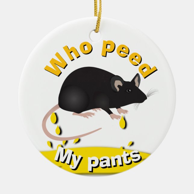 Ornamento De Cerâmica Pissboy (Frente)