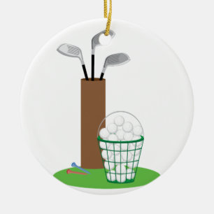 Ornamento De Cerâmica Pistas de Golfe